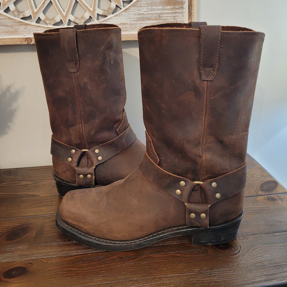 Dingo Dean Mens Motorcycle Boot- size 12 extra wide